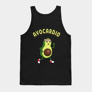 Avocardio Running Avocado Athlete Fitness Tank Top